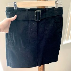 Loft Mini Skirt with Buckle Belt